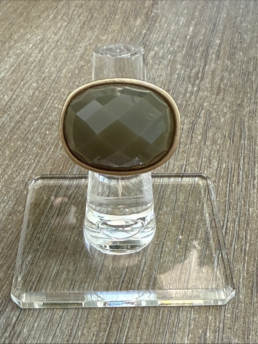 Olive  Cocktail Stretchy Ring